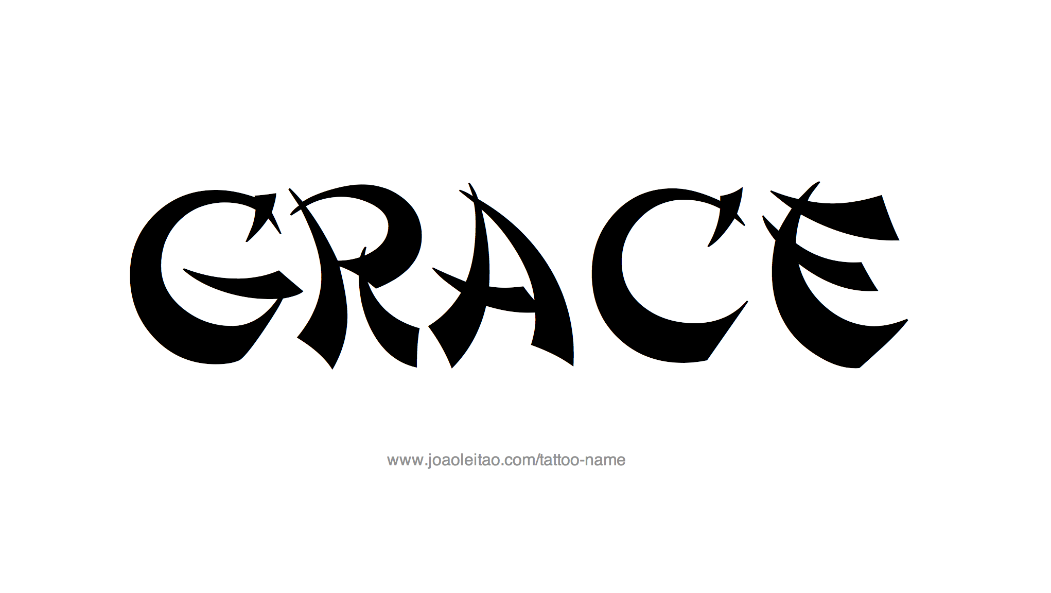 Grace Name Tattoo Designs